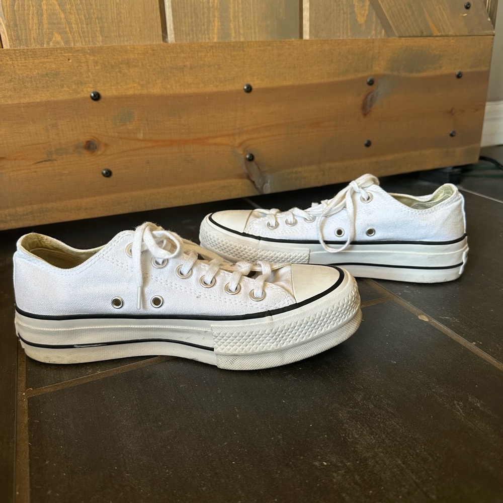 Classic White Platform Sneakers